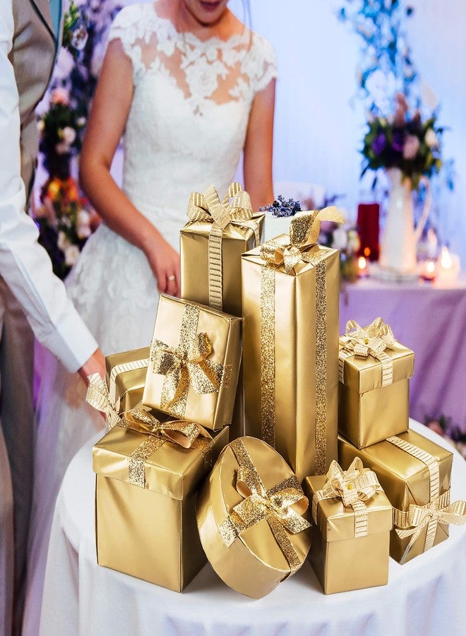 MIAHART 50 Sheets Metallic Gold Tissue 20X14 Inch Gift Wrap Paper Bulk Gift Wrapping Accessory Wrap for Wedding Birthday Party Favor Decor DIY Fringes Shredded Fill Confetti (Gold) - Image 2